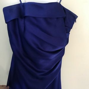 Ralph Lauren Royal Blue Silk Evening Gown | Size 4